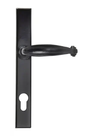 Express Levering Wardlo deurkruk op schild 242x32mm PC92 smeedijzer zwart