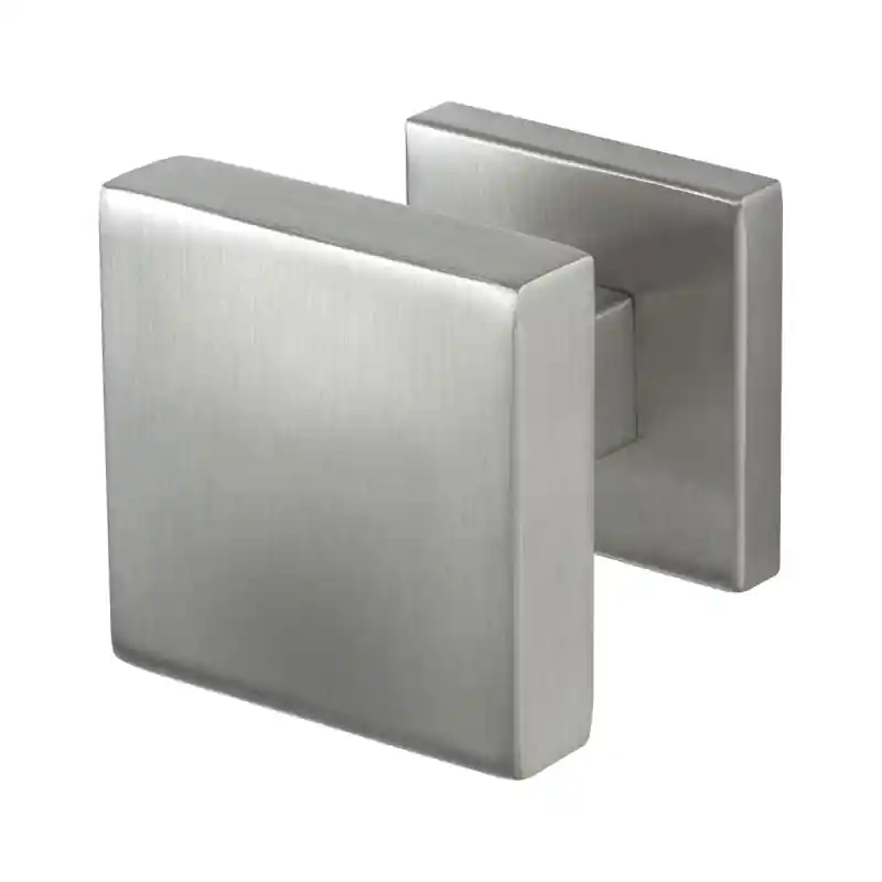 GPF9950.09-02 RVS mat vierkante knop 60x60x16mm met vierkant rozet Tijdelijk Beschikbaar