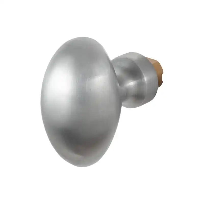 GPF9851.09 ei-knop RVS geborsteld t.b.v. veiligheidsschilden vast Must-Have