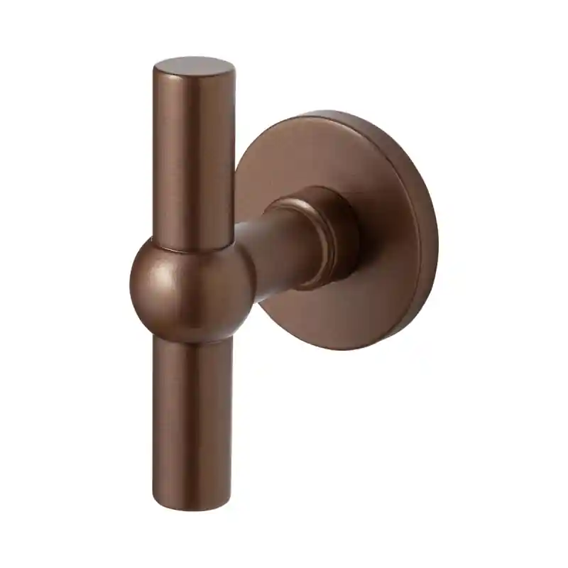 GPF3045.A2 Bronze blend kruiskruk Hipi op ronde rozet vast incl. knopvastzetter Alleen Vandaag