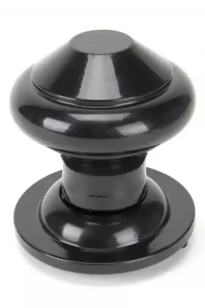 Wardlo deurknop knop 75mm/ rozet 75mm smeedijzer zwart Alleen Vandaag