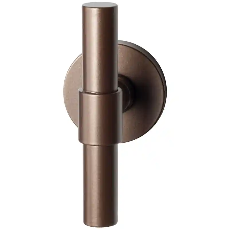 Beperkt Aanbod Hipi Deux Bronze Blend Kruisknop Vast incl. Knopvastzetter op Rozet GPF3046.A2-05
