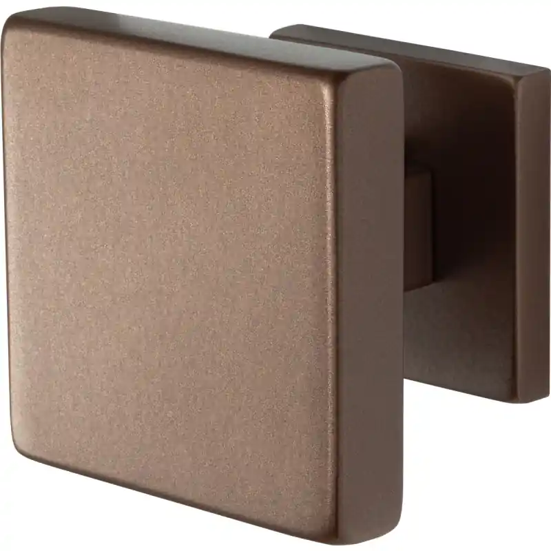 GPF9825.A2 vierkante voordeurknop op rozet Bronze blend 70x70 mm Shop Nu