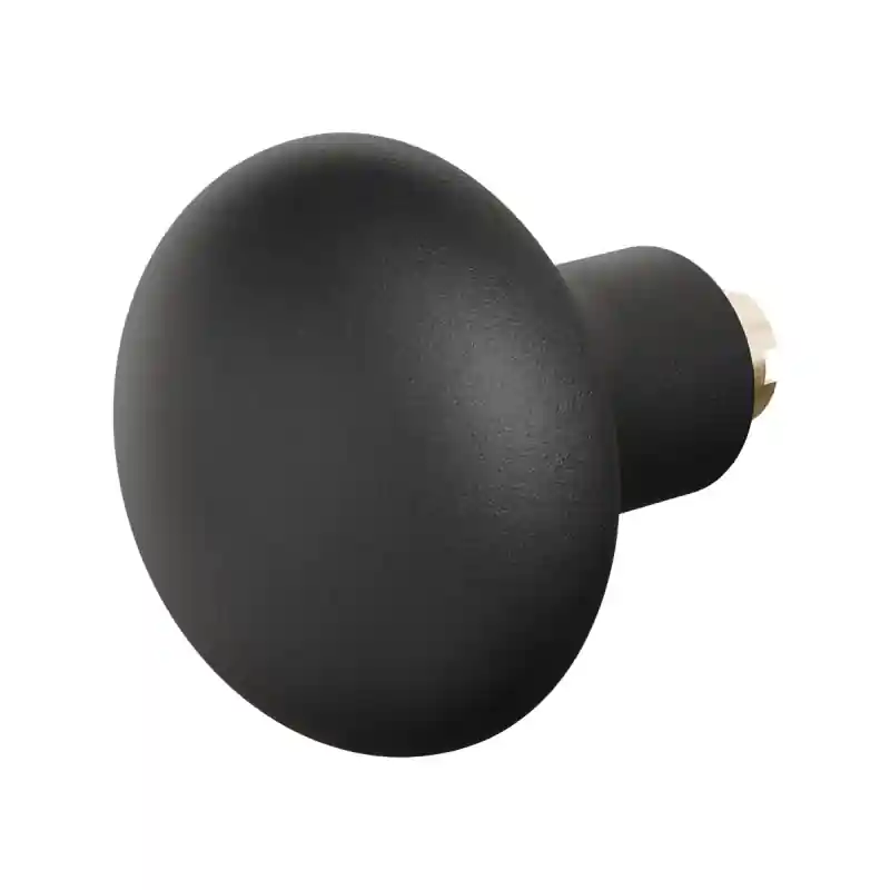 GPF8851.61 Paddenstoel knop veiligheidsschilden vast 52mm zwart Hoge Kwaliteit