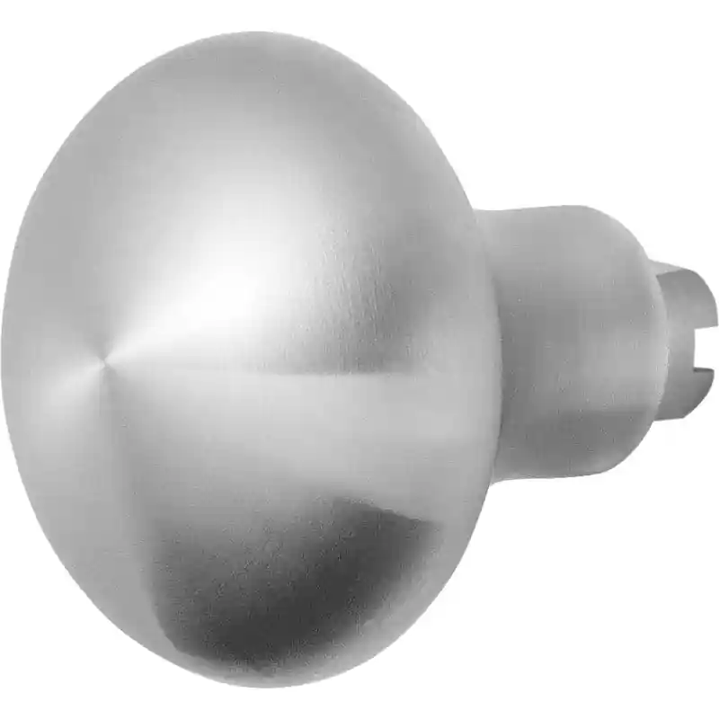 GPF9859.09 Paddenstoel knop veiligheidsschilden vast RVS geborsteld 52mm Dagaanbieding