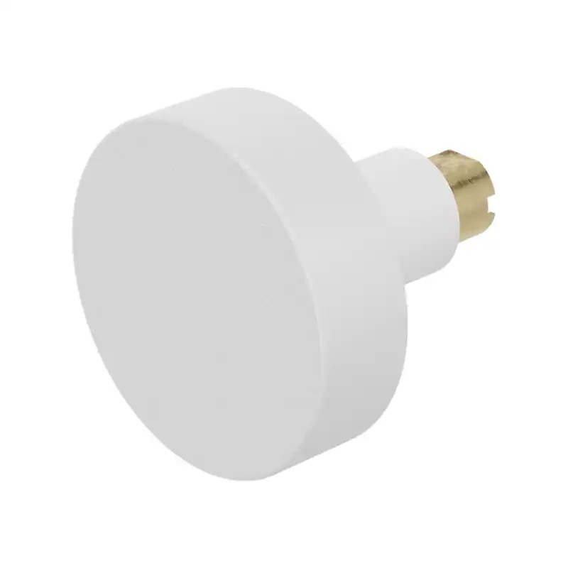 GPF8853.62 vlakke knop 52x16mm t.b.v. veiligheidsschilden vast wit Actieprijs