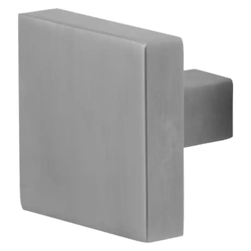 Beperkt Aanbod GPF9856.09 vierkante knop 53x53x16mm t.b.v. veiligheidsschilden RVS matgeborsteld