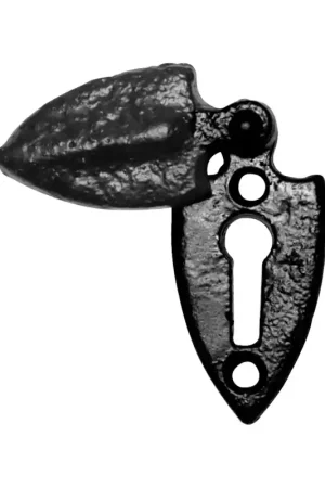 Voordeelprijs Sleutelrozet KP1065 55x28mm smeedijzer zwart