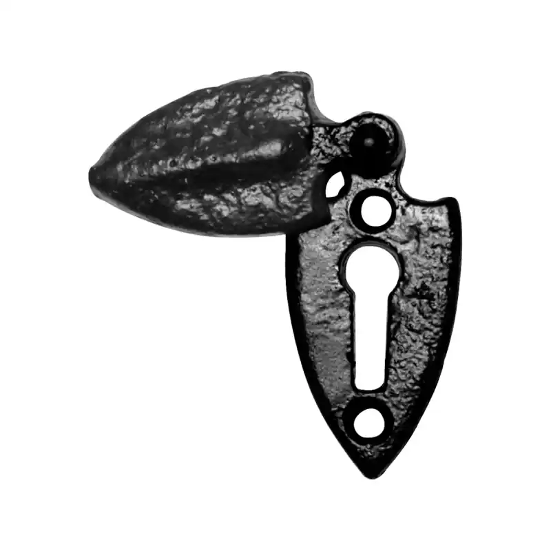 Voordeelprijs Sleutelrozet KP1065 55x28mm smeedijzer zwart