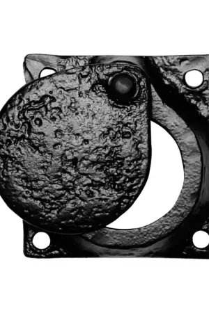 Cilinderrozet KP1498 58x58mm smeedijzer zwart Beperkte Voorraad