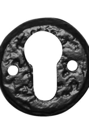 Uitverkoop Cilinderrozet KP1401 50mm smeedijzer zwart