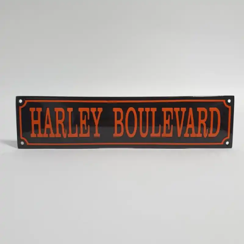 SS-36 emaille straatnaambord ‘Harley Boulevard‘ Favoriet