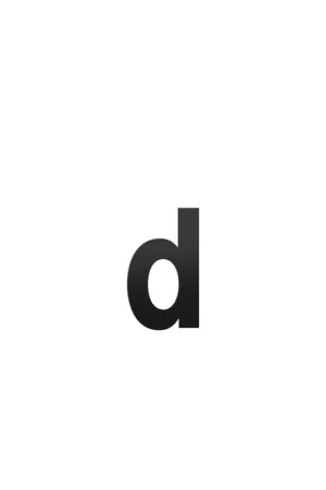 Rechtstreeks Van De Fabrikant Huisnummer toevoeging letter ‘d‘ zwart, 156 mm