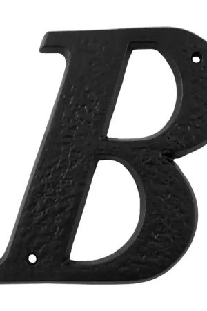 Landelijke huisnummer toevoeging letter ‘B‘, smeedijzer zwart Meest Verkocht