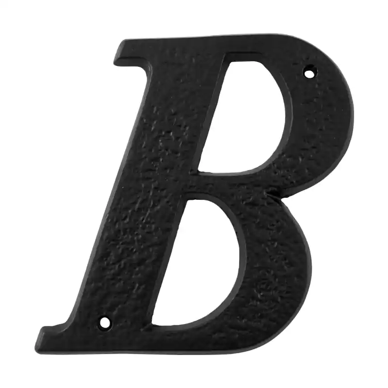 Landelijke huisnummer toevoeging letter ‘B‘, smeedijzer zwart Meest Verkocht