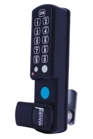 Betaalbaar Mauer EOLcam® Classic lockerslot verticale montage zwart, 1 vaste gebruiker