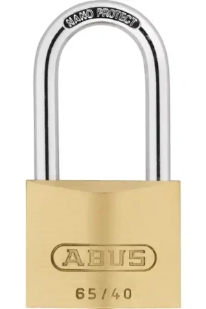 Abus 65/40HB40 hangslot hoge beugel 40mm messing Fabrieksprijs