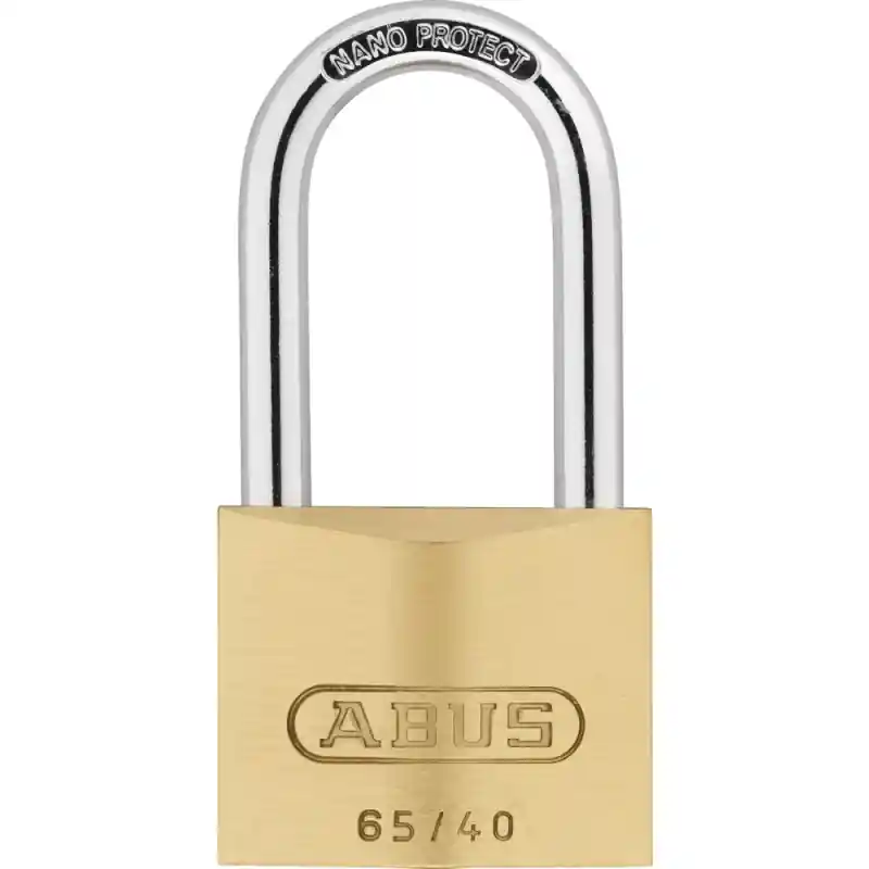 Abus 65/40HB40 hangslot hoge beugel 40mm messing Fabrieksprijs