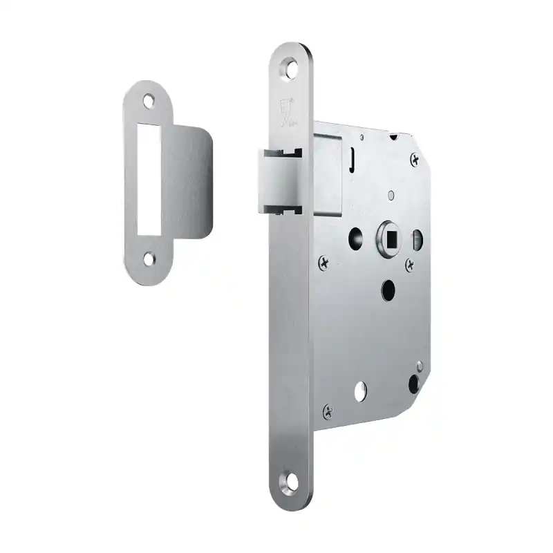 Lage Prijs Loopslot RVS met Afgeronde Voorplaat 1200 Serie Doornmaat 50mm GPF0100.09