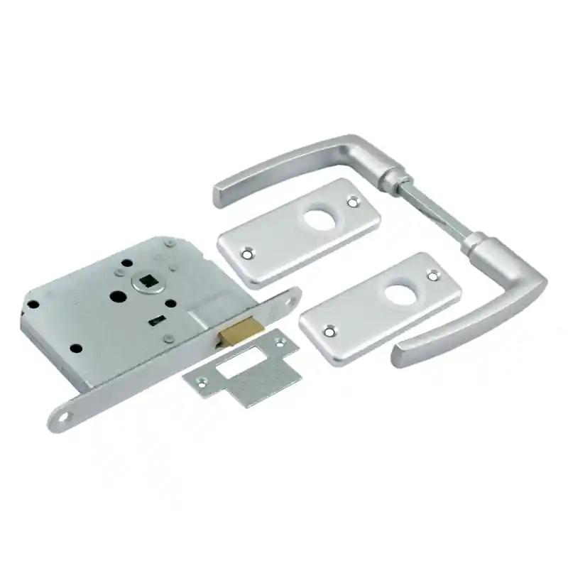 Direct Beschikbaar Starx Loopslot met Beslag Aluminium Wit Blind Doornmaat 50mm