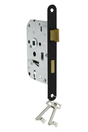 Laatste Versie Starx Kamerdeurslot Zwart Gelakt BB56 Doornmaat 50mm