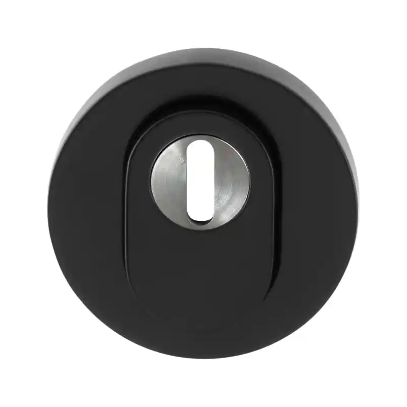 GPF9392.64 veiligheidsbuitenrozet smeedijzer zwart rond 54 mm SKG*** Gratis Retour