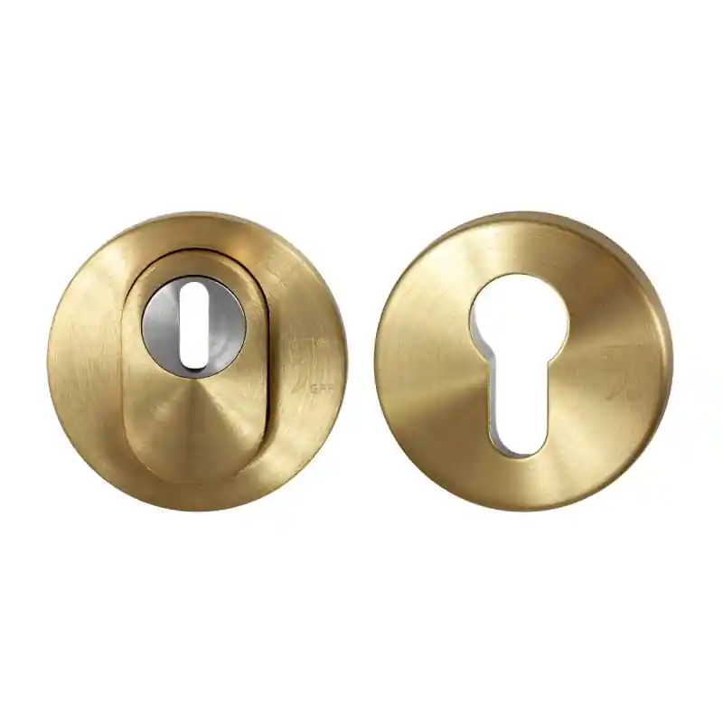 GPF9392.P4.S199 ronde veiligheidsrozet PVD mat messing met kerntrekbeveiliging Koop Online