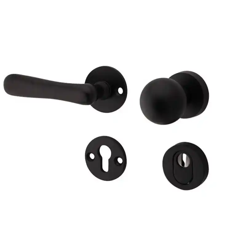 Finale Uitverkoop Mi Satori knop/kruk op rozet - SKG Linea mat zwart