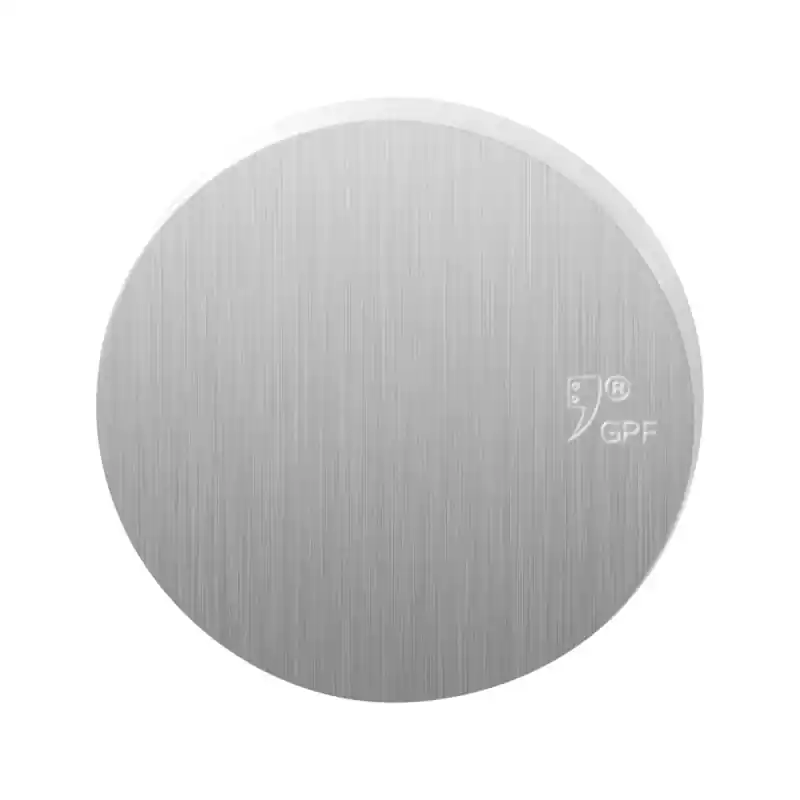 GPF9393.09 veiligheidsbuitenrozet rond 54 mm SKG*** RVS geborsteld blind Weekendaanbieding