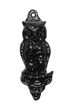 Deurklopper uil smeedijzer zwart Aanbieding