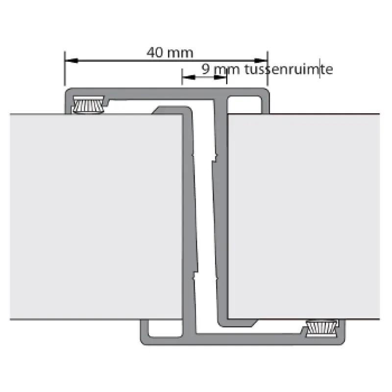 Flitsaanbieding Alprokon 4058 prefab enkelvoudige deurnaald 2450 mm, voor 1 deur