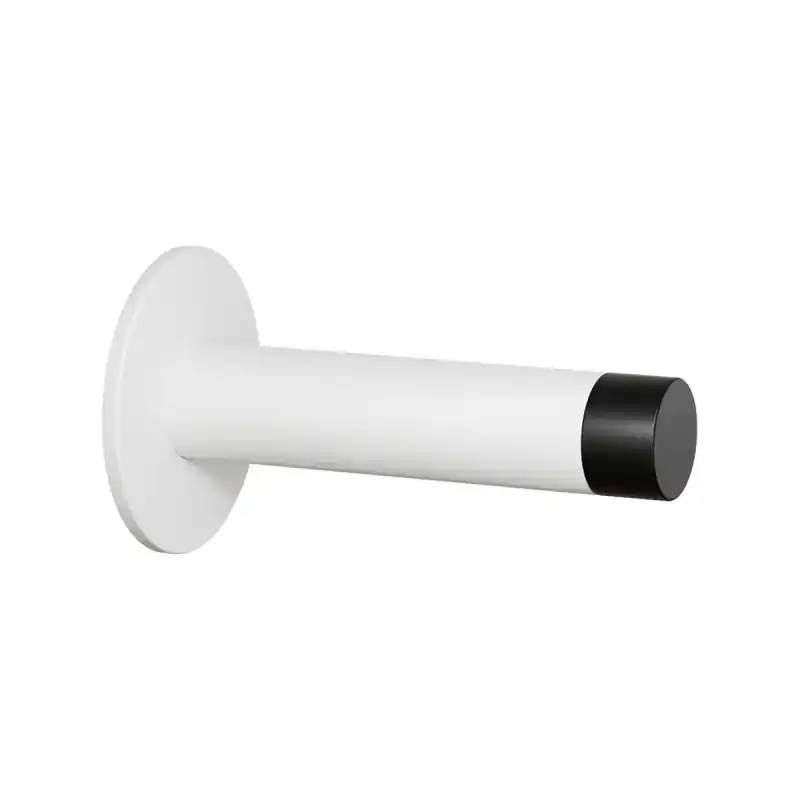 Deurstopper Wand Wit Rond 85mm met Rozet GPF8736.62 Nu Kopen