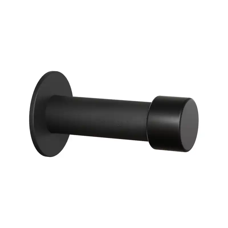 Deurstopper Zwart Vloer en Wand Rond 85mm GPF8734.61 Tijdelijk Beschikbaar