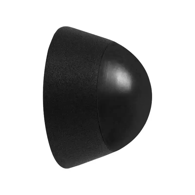 Deurstopper Zwart Rond Wand 37,5x25mm GPF8724.61 Alleen Vandaag