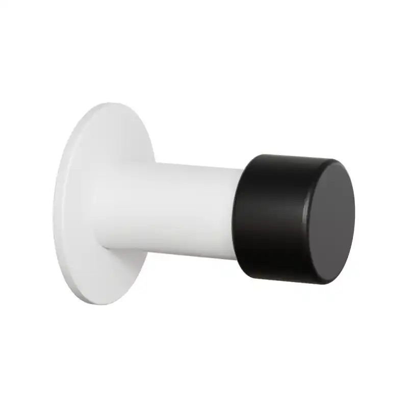 Lage Prijs Deurstopper Vloer en Wand Rond Wit GPF8733.62