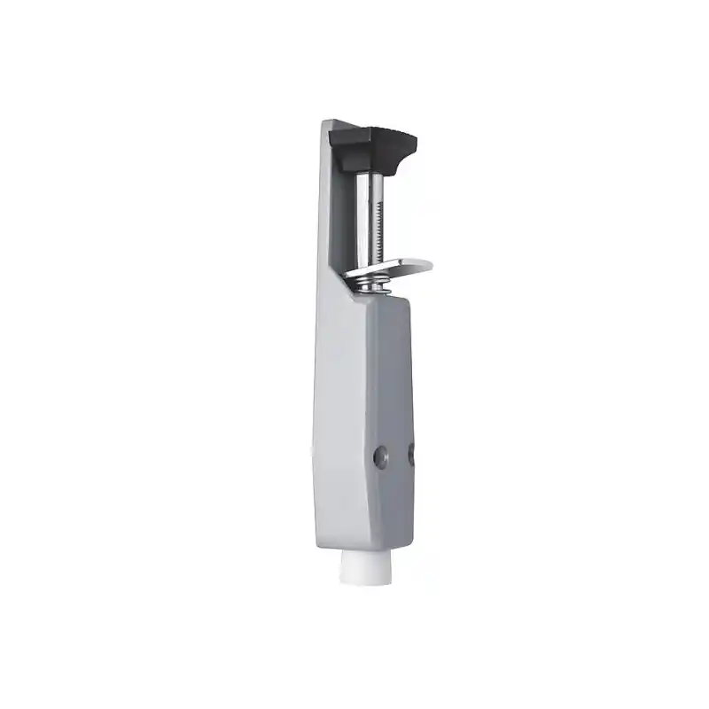 Deurvastzetter met voetstift standaard, luxe 193x40 mm, zilvergrijs Gratis Retour