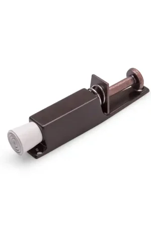 Deurvastzetter met voetstift Dulimex 165x30mm, bruin Finale Uitverkoop