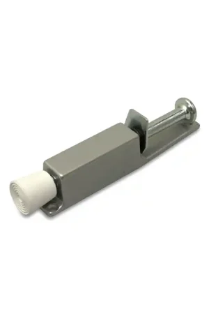 Deurvastzetter met voetstift Dulimex 120x25mm, grijs Beperkt Aanbod