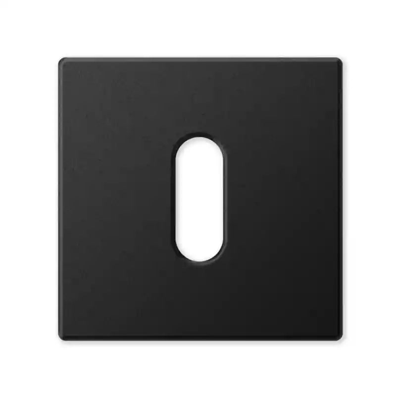 1291/B sleutelrozet 50x50x6mm mat zwart Superprijs