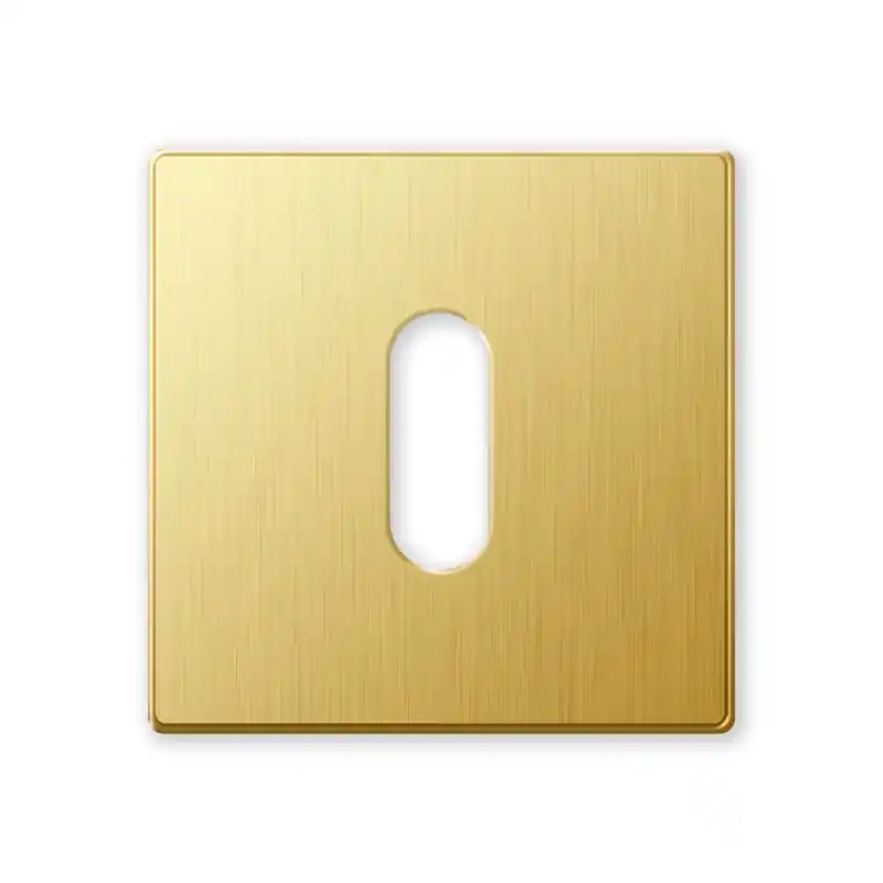 1291/B sleutelrozet 50x6mm satin messing Direct Beschikbaar