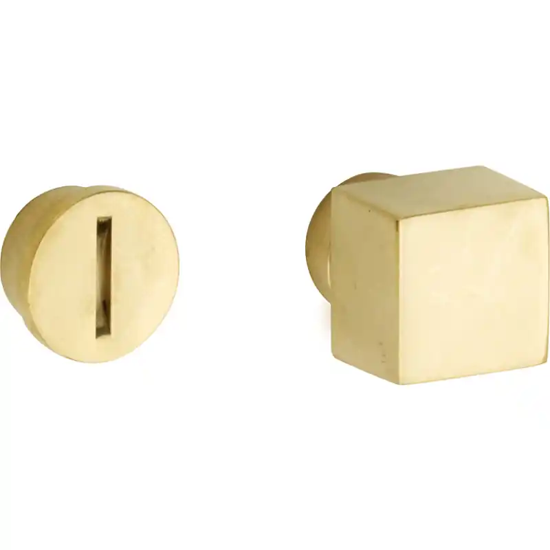 Op = Op Mi Satori vrij / bezet stift Bauhaus-Style los messing gepolijst ongelakt
