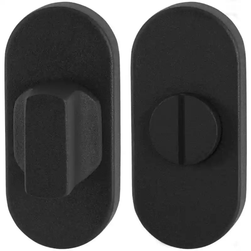 Actieprijs Toiletgarnituur GPF8911.04 70x32mm stift 5mm zwart grote knop