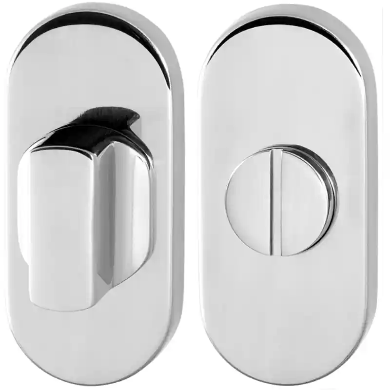 Betaalbaar Toiletgarnituur GPF0910.44 70x32mm stift 8mm RVS gepolijst grote knop