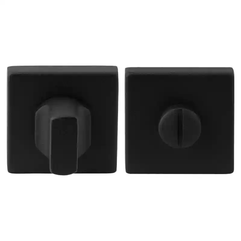 Express Levering Toiletgarnituur GPF8911.02 50x50x8mm stift 5mm zwart grote knop