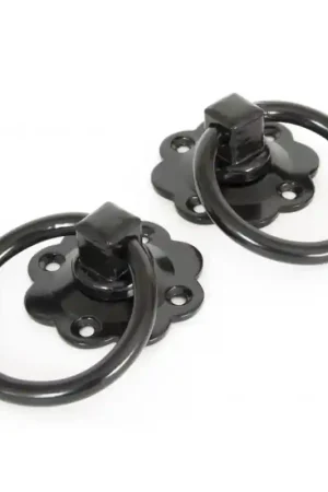 Exclusieve Aanbieding Wardlo luikring 67mm, op plaat 67mm smeedijzer zwart