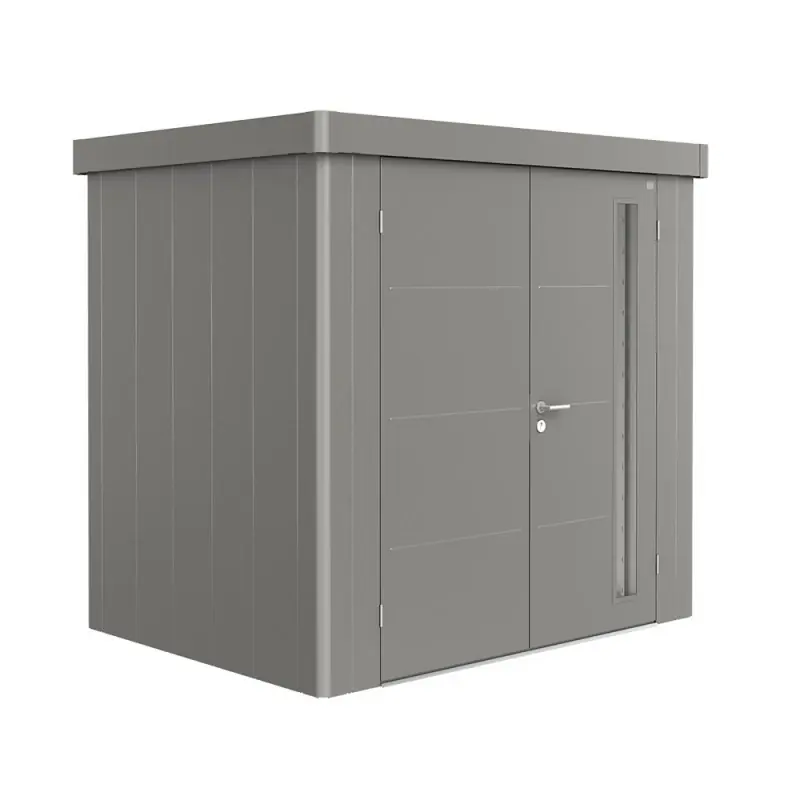Biohort berging Neo Enkele Deur Kwartsgrijs 180 x 180 x 222 cm Uitverkoop