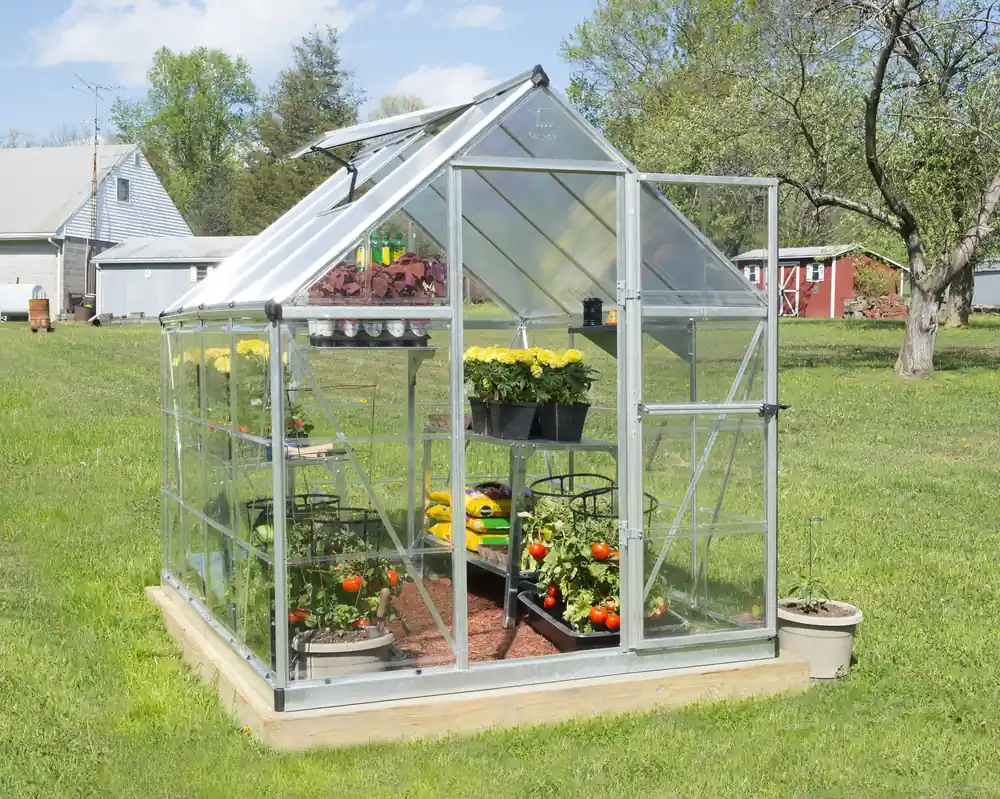 Beperkt Aanbod Palram Canopia Tuinkas Hybrid 185 x 246 cm Zilver