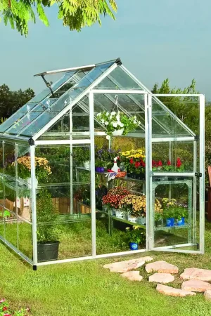 Beste Prijs Palram Canopia Tuinkas Harmony 185 x 185 cm Zilver