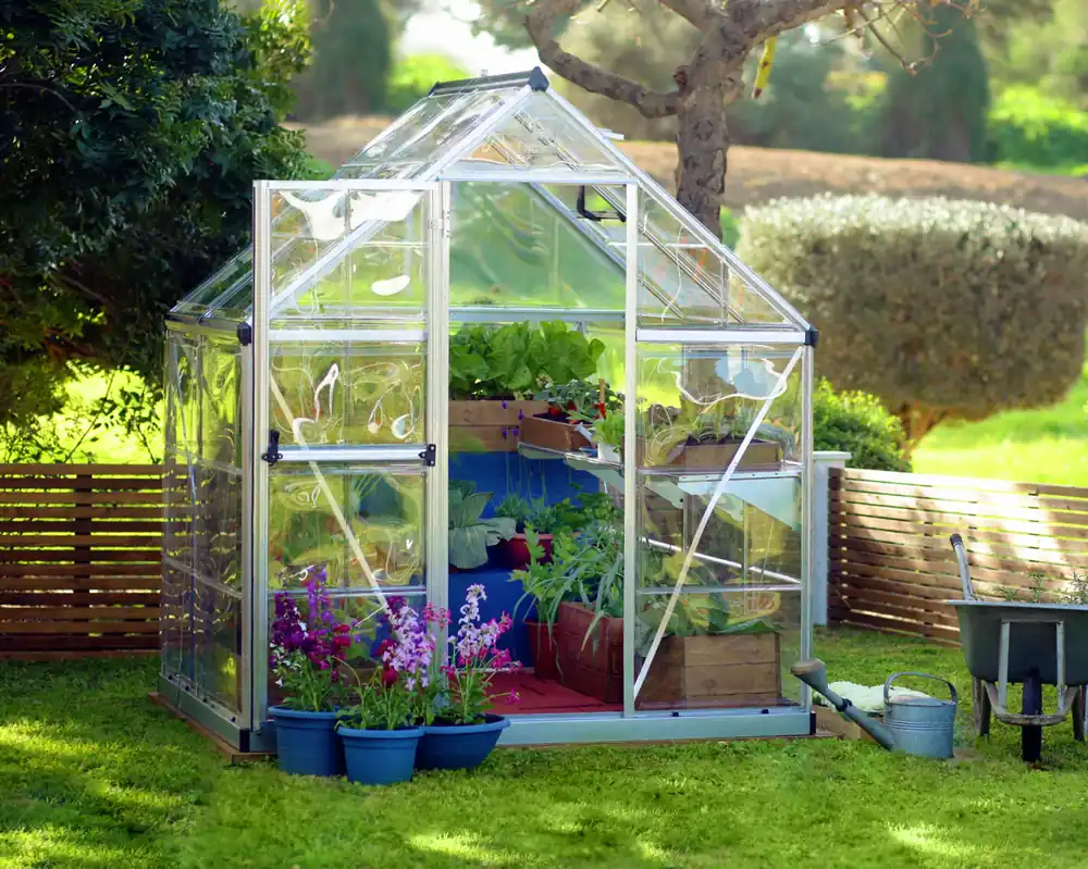Palram Canopia Tuinkas Harmony 185 x 125 cm Zilver Nu Kopen