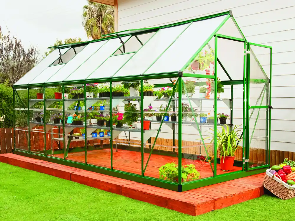 Gereduceerde Prijs Palram Canopia Tuinkas Hybrid 185 x 424 cm Groen